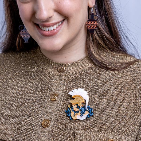 Erstwilder - Divine Athena Brooch - 20th Century Artifacts