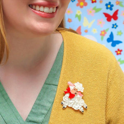 Erstwilder - Dolly the Demure Brooch - 20th Century Artifacts