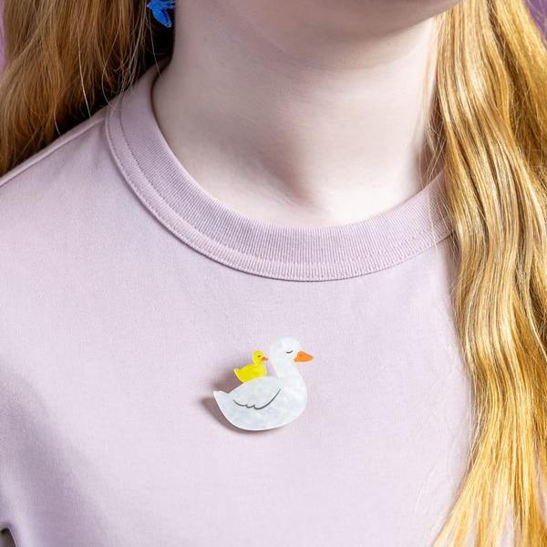 Erstwilder - Ducks Simplified Mini Brooch - 20th Century Artifacts