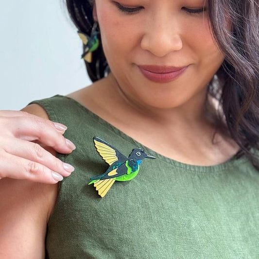 Erstwilder - Dusky Starfrontlet Brooch - 20th Century Artifacts