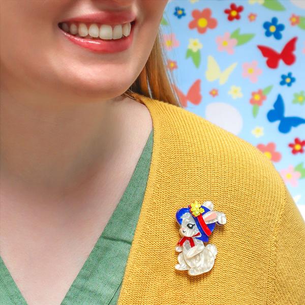 Erstwilder - Easter Bunny Brooch - 20th Century Artifacts