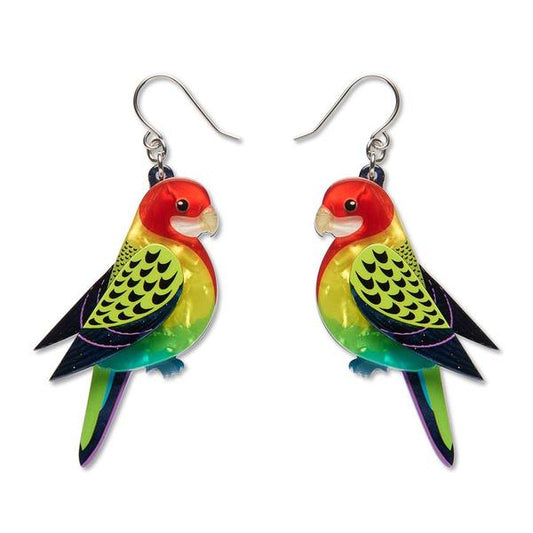 Erstwilder - Eastern Rosella Drop Earrings - 20th Century Artifacts