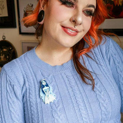 Erstwilder - Emily the Corpse Bride Brooch - 20th Century Artifacts