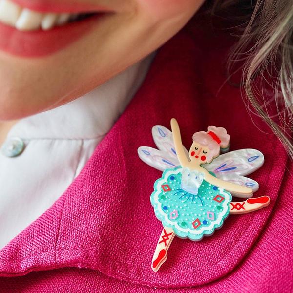 Erstwilder - Fairy Ballet Brooch - 20th Century Artifacts