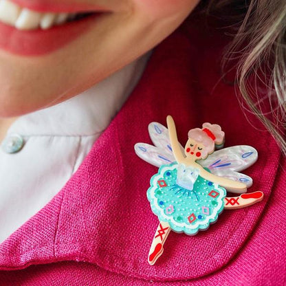 Erstwilder - Fairy Ballet Brooch - 20th Century Artifacts