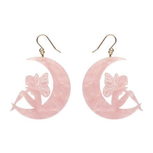 Load image into Gallery viewer, Erstwilder - Fairy Moon Drop Earrings - Pink - 20th Century Artifacts