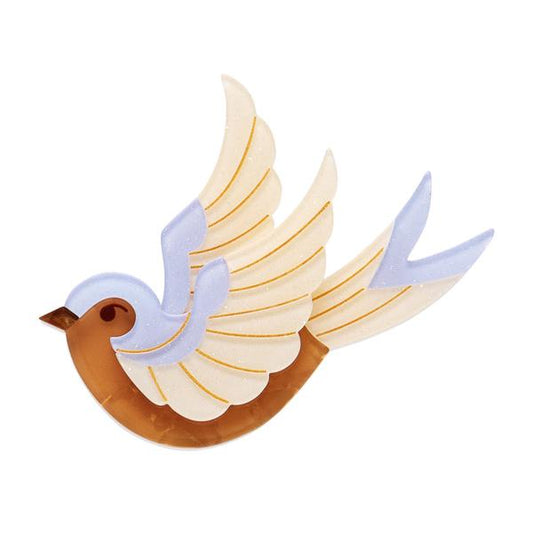 Erstwilder - Fancie Jo Sparrow Brooch - 20th Century Artifacts