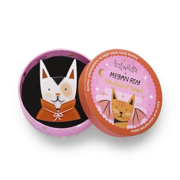 Erstwilder - Fangtastic Kitty Brooch (Megan Roy) - 20th Century Artifacts