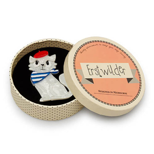 Erstwilder - Farrah the French Kitty Cat Brooch (2017) - 20th Century Artifacts