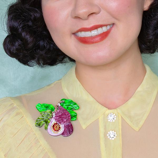 Erstwilder - Fig Monday Brooch (2023) - 20th Century Artifacts