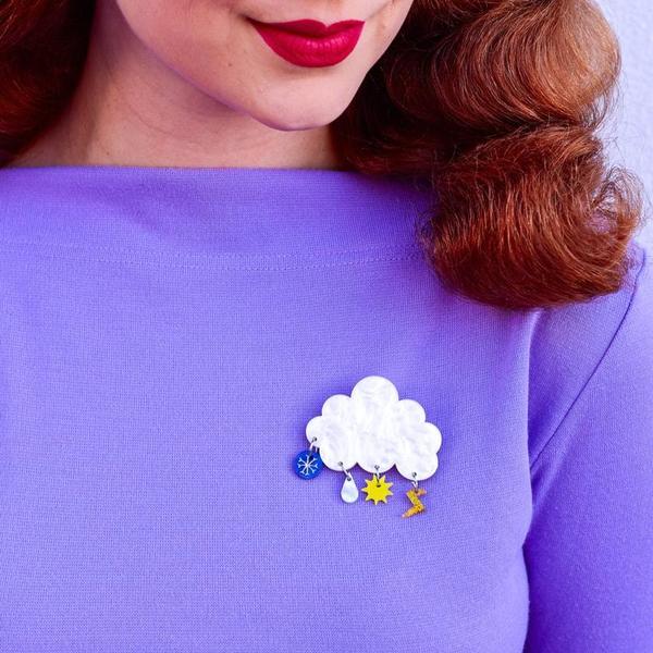 Erstwilder - Four Seasons Cloud Brooch (2020) - 20th Century Artifacts