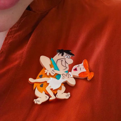 Erstwilder - Fred and Wilma Brooch - 20th Century Artifacts