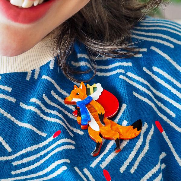 Erstwilder - Freddy the Fox Brooch - 20th Century Artifacts