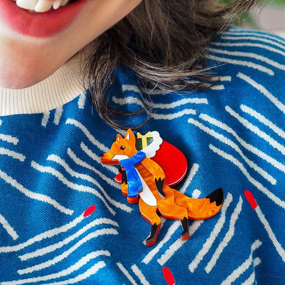 Erstwilder - Freddy the Fox Brooch - 20th Century Artifacts