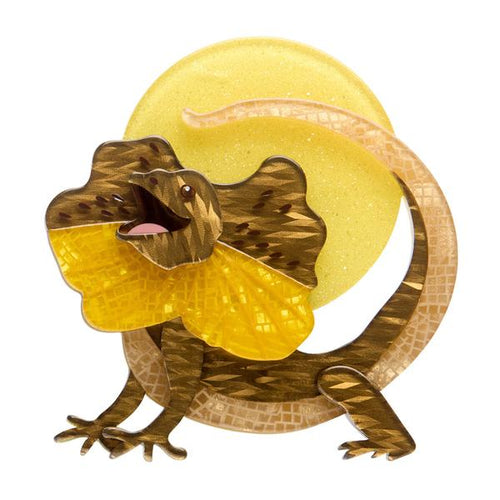 Erstwilder - Freddy the Frillneck Lizard Brooch - 20th Century Artifacts