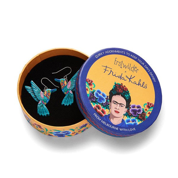 Erstwilder - Frida's Hummingbird Drop Earrings (Frida Kahlo) - 20th Century Artifacts