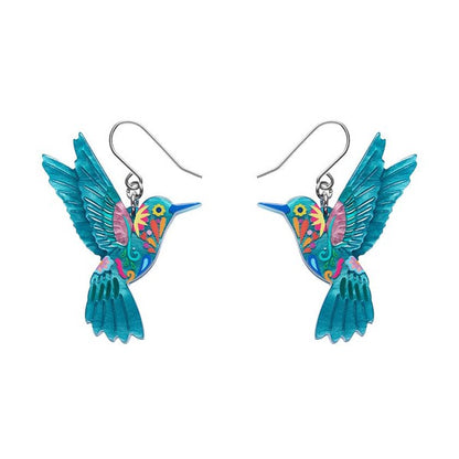 Erstwilder - Frida's Hummingbird Drop Earrings (Frida Kahlo) - 20th Century Artifacts