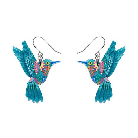 Erstwilder - Frida's Hummingbird Drop Earrings (Frida Kahlo) - 20th Century Artifacts