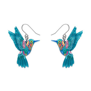 Erstwilder - Frida's Hummingbird Drop Earrings (Frida Kahlo) - 20th Century Artifacts