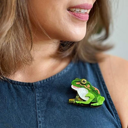 Erstwilder - Frodo the Frog Brooch - 20th Century Artifacts