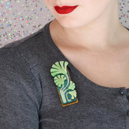 Erstwilder - Fronds of Fortune Brooch (2021) - 20th Century Artifacts