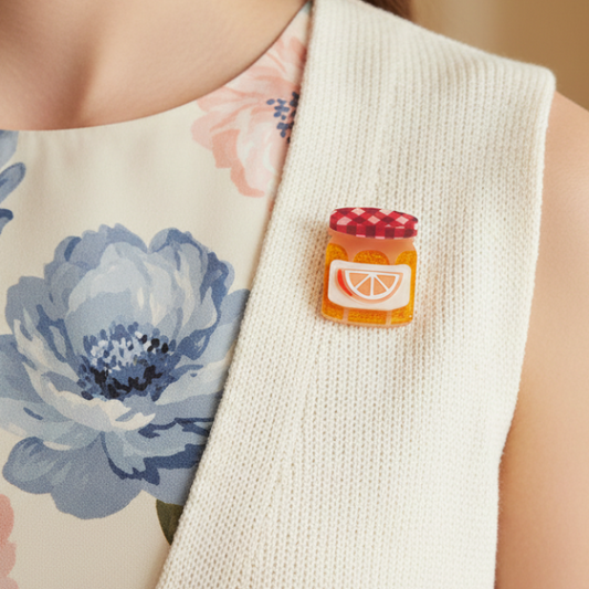 Erstwilder - *** GWP Orange Crush Precious Preserve Mini Brooch - 20th Century Artifacts