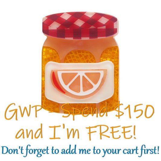 Erstwilder - *** GWP Orange Crush Precious Preserve Mini Brooch - 20th Century Artifacts