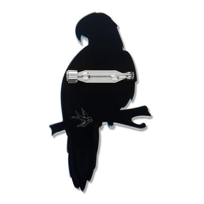 Erstwilder - Glaucous Macaw Brooch - 20th Century Artifacts