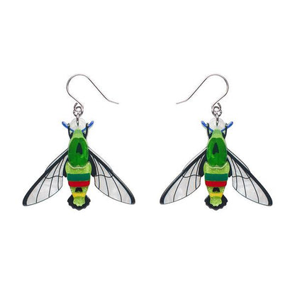 Erstwilder - Glimmer the Hawk Moth Drop Earrings - 20th Century Artifacts
