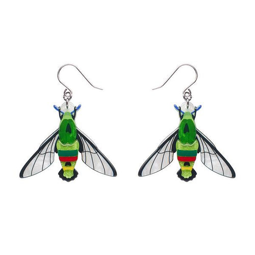 Erstwilder - Glimmer the Hawk Moth Drop Earrings - 20th Century Artifacts