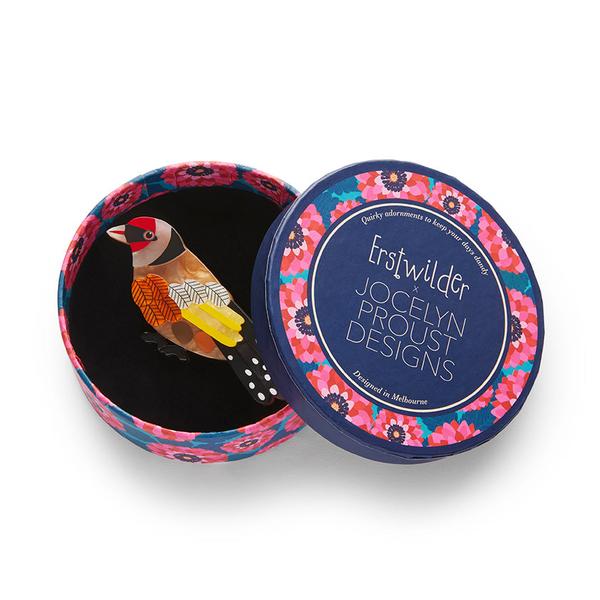 Erstwilder - Go for Goldfinch Brooch (Jocelyn Proust) - 20th Century Artifacts