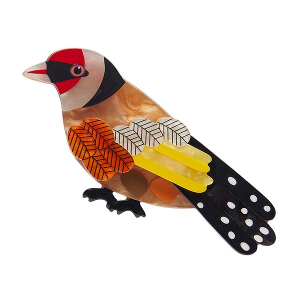 Erstwilder - Go for Goldfinch Brooch (Jocelyn Proust) - 20th Century Artifacts