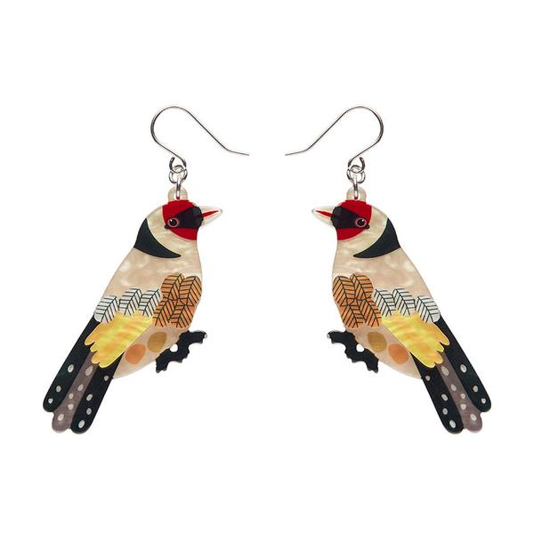 Erstwilder - Go for Goldfinch Drop Earrings (Jocelyn Proust) - 20th Century Artifacts