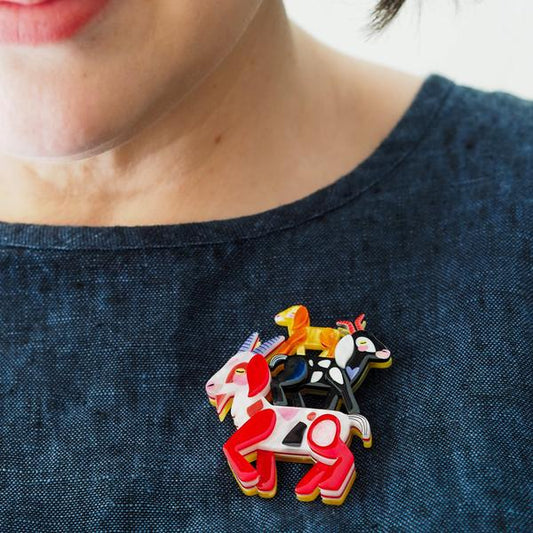 Erstwilder - Goat Goals Brooch (Pete Cromer) (2026) - 20th Century Artifacts