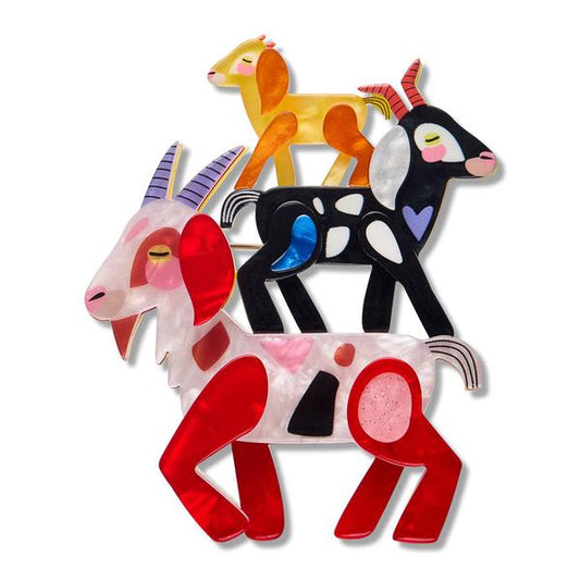 Erstwilder - Goat Goals Brooch (Pete Cromer) (2026) - 20th Century Artifacts