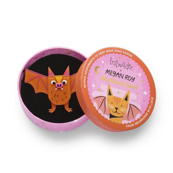 Erstwilder - Going Batty Brooch (Megan Roy) (imperfect) - 20th Century Artifacts