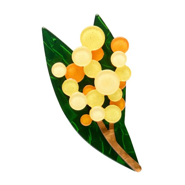 Erstwilder - Golden Wattle Brooch - 20th Century Artifacts