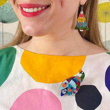 Load image into Gallery viewer, Erstwilder - Good Tidings Peacock Brooch (2022) - 20th Century Artifacts