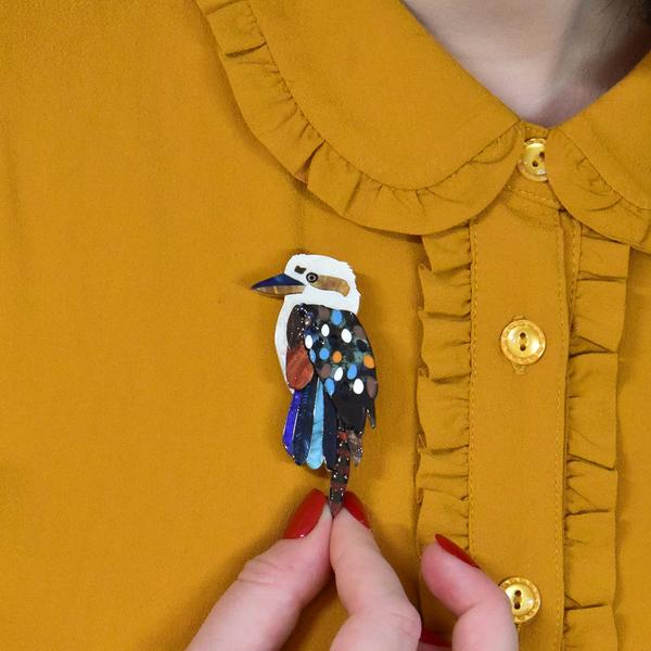 Erstwilder - Gumtree Royalty Kookaburra Brooch (Jocelyn Proust) (2021) - 20th Century Artifacts