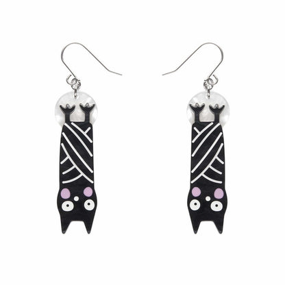 Erstwilder - Halloween Hang-up Bat Drop Earrings (Terry Runyan 2) (2023) - 20th Century Artifacts