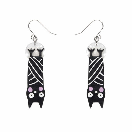 Erstwilder - Halloween Hang-up Bat Drop Earrings (Terry Runyan 2) (2023) - 20th Century Artifacts