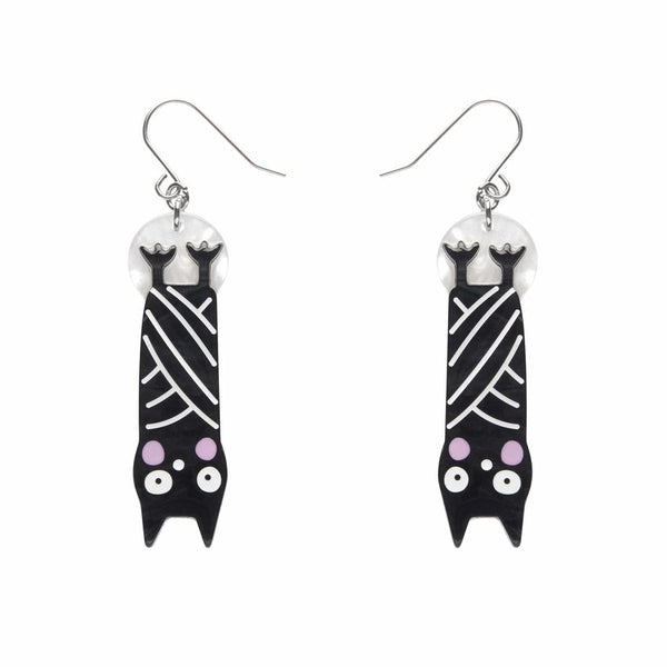 Erstwilder - Halloween Hang-up Bat Drop Earrings (Terry Runyan 2) (2023) - 20th Century Artifacts