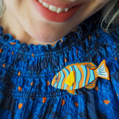 Erstwilder - Harlequin Tuskfish Brooch (2025) - 20th Century Artifacts