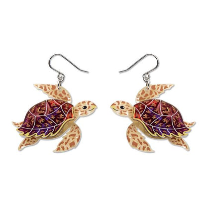 Erstwilder - Hawksbill Turtle Drop Earrings - 20th Century Artifacts