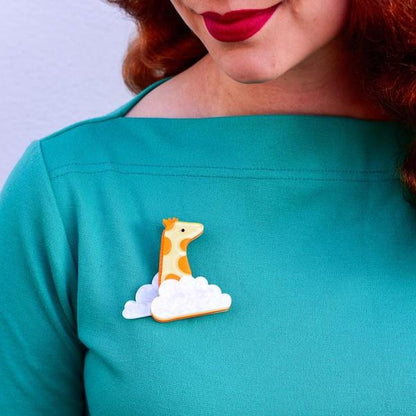 Erstwilder - Head in the Clouds Giraffe Brooch (2020) - 20th Century Artifacts