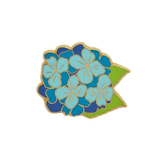 Erstwilder - Heartfelt Hydrangea Enamel Pin - 20th Century Artifacts