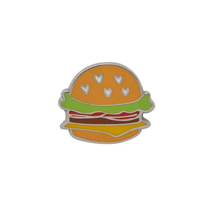 Erstwilder - Hearty Hamburger Enamel Pin - 20th Century Artifacts