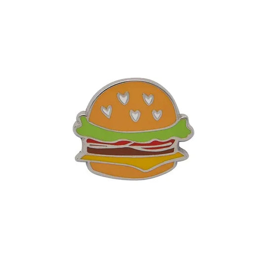 Erstwilder - Hearty Hamburger Enamel Pin - 20th Century Artifacts