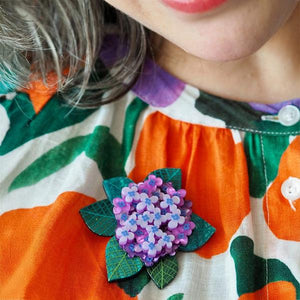 Erstwilder - Heavenly Hydrangea Brooch (Jocelyn Proust) - 20th Century Artifacts