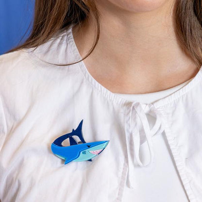 Erstwilder - Here’s Brucey Shark Brooch - 20th Century Artifacts